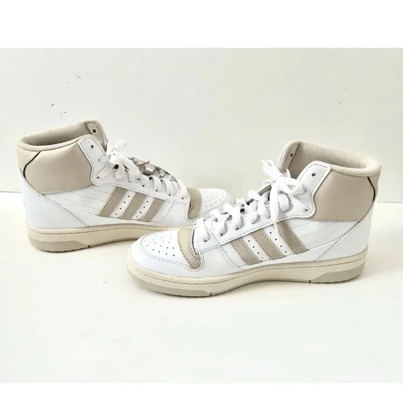Adidas Break Start Mid Sneaker White Beige Lace Up Women's NWB Size 7 - Picture 11 of 14